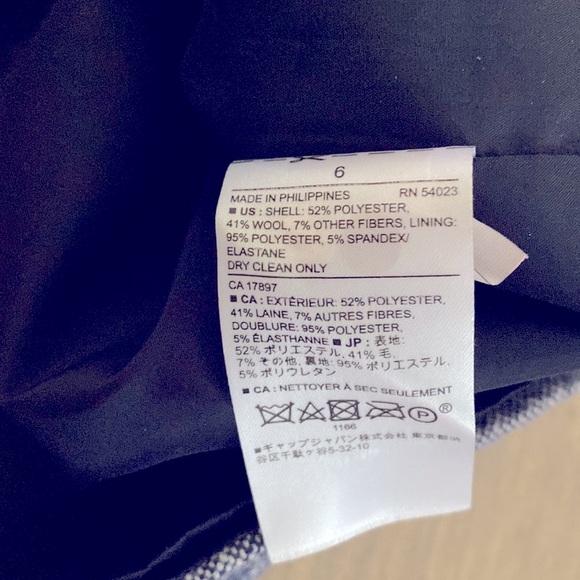 Banana Republic Sheath Dress Office Fully Lined 6 Wool Blend - Picture 5 of 7